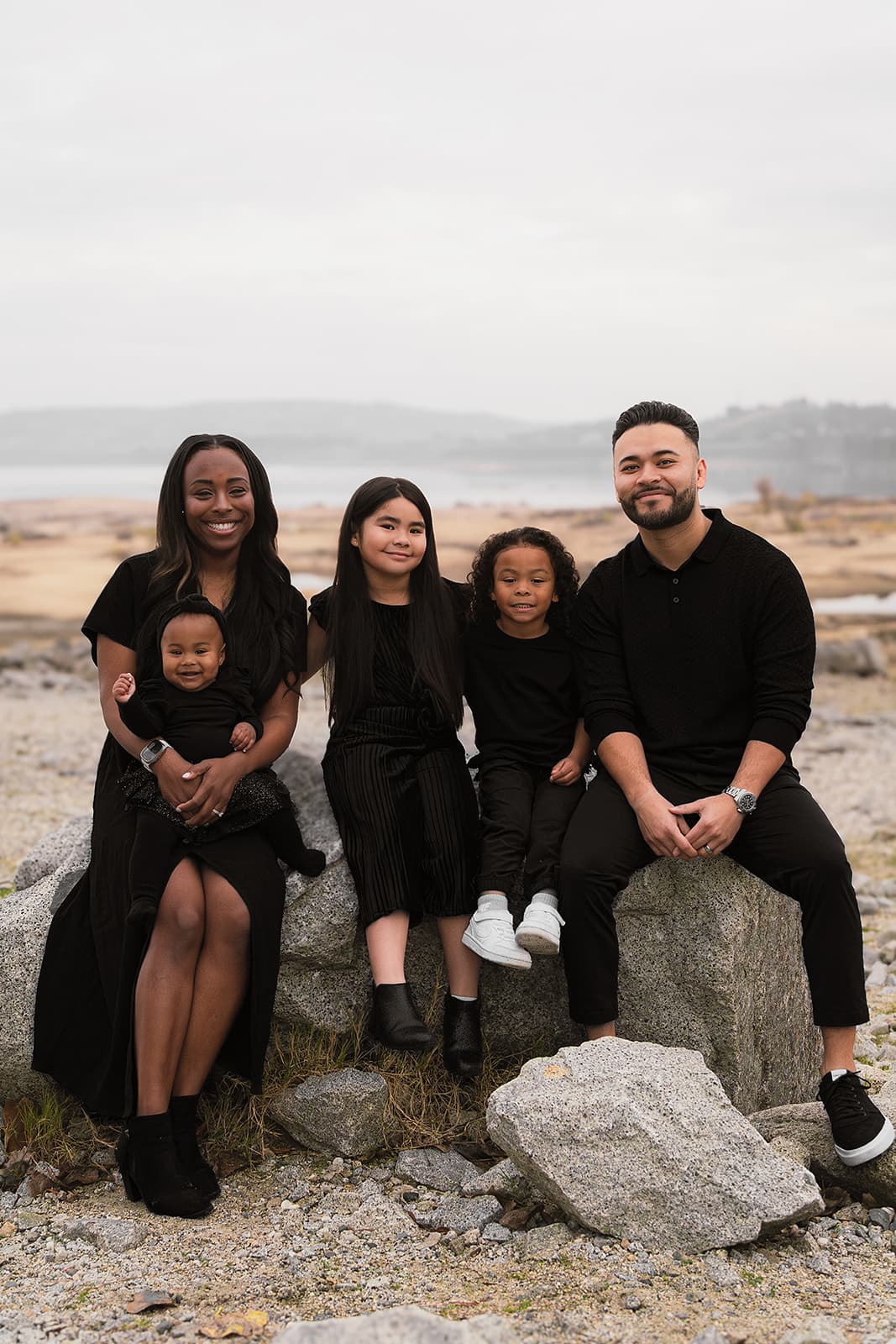 Candid family moment