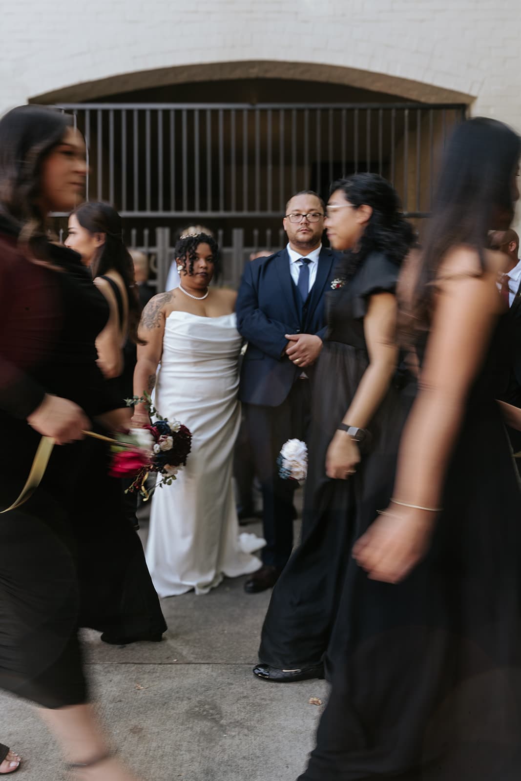 Family in warm natural light