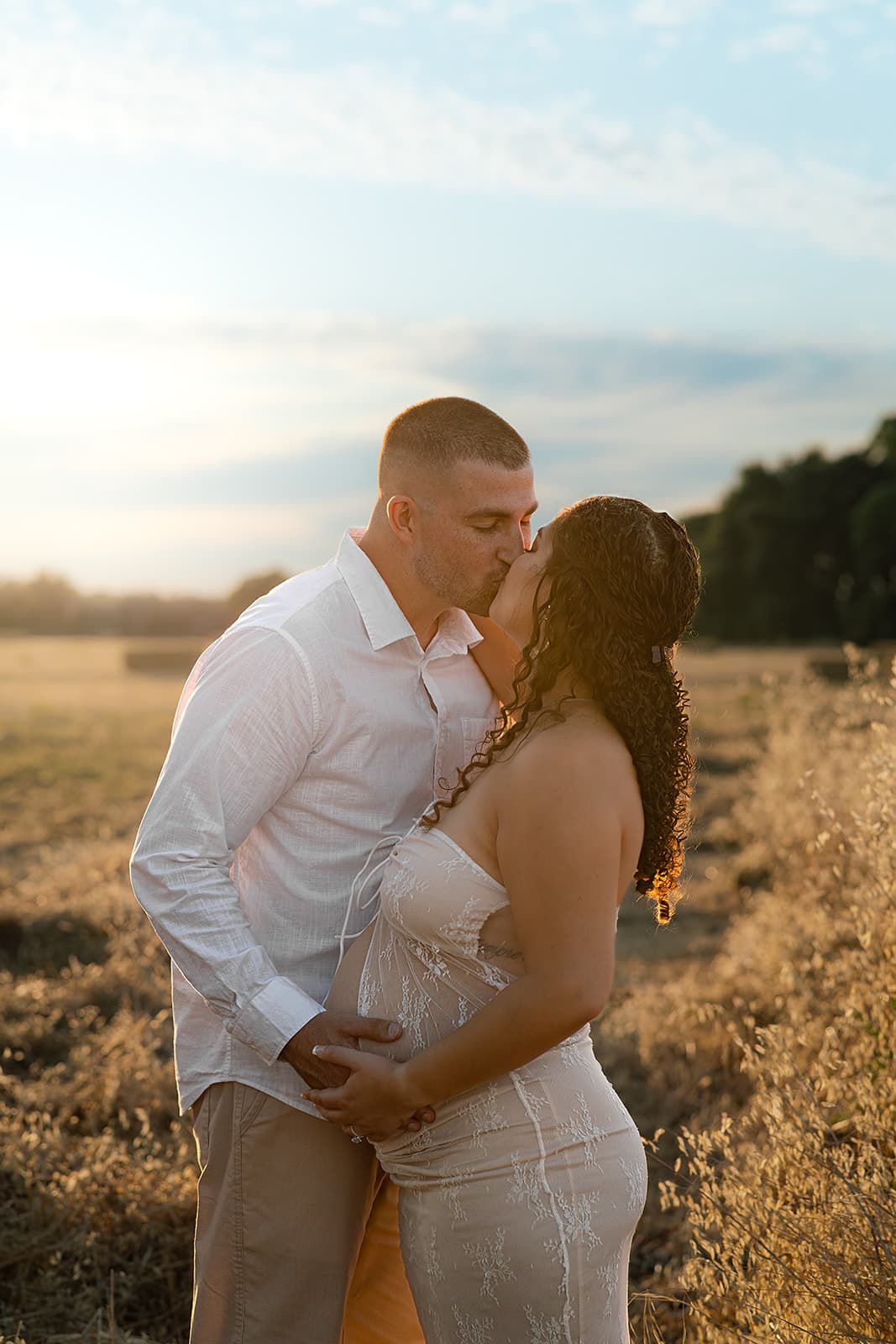 Family together outdoors