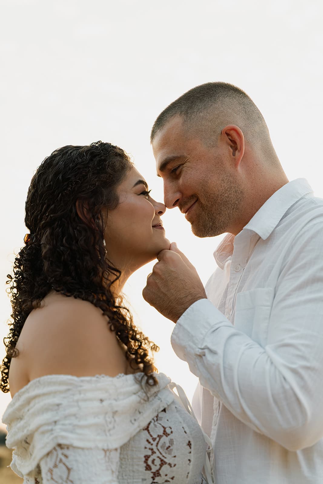 Family session, warm light